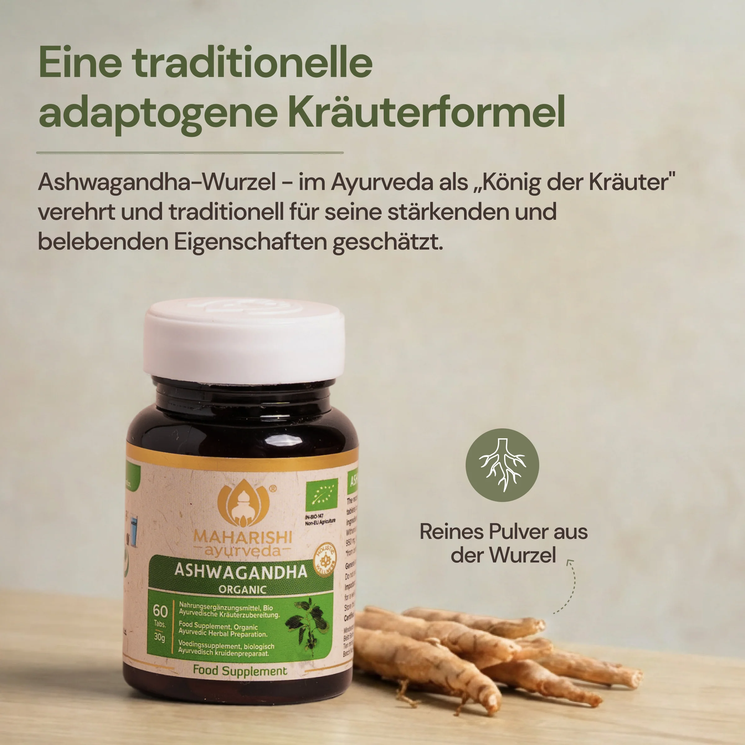 Ashwagandha Natural Super Herb – Ashwagandha Nahrungsergänzung - Image 3