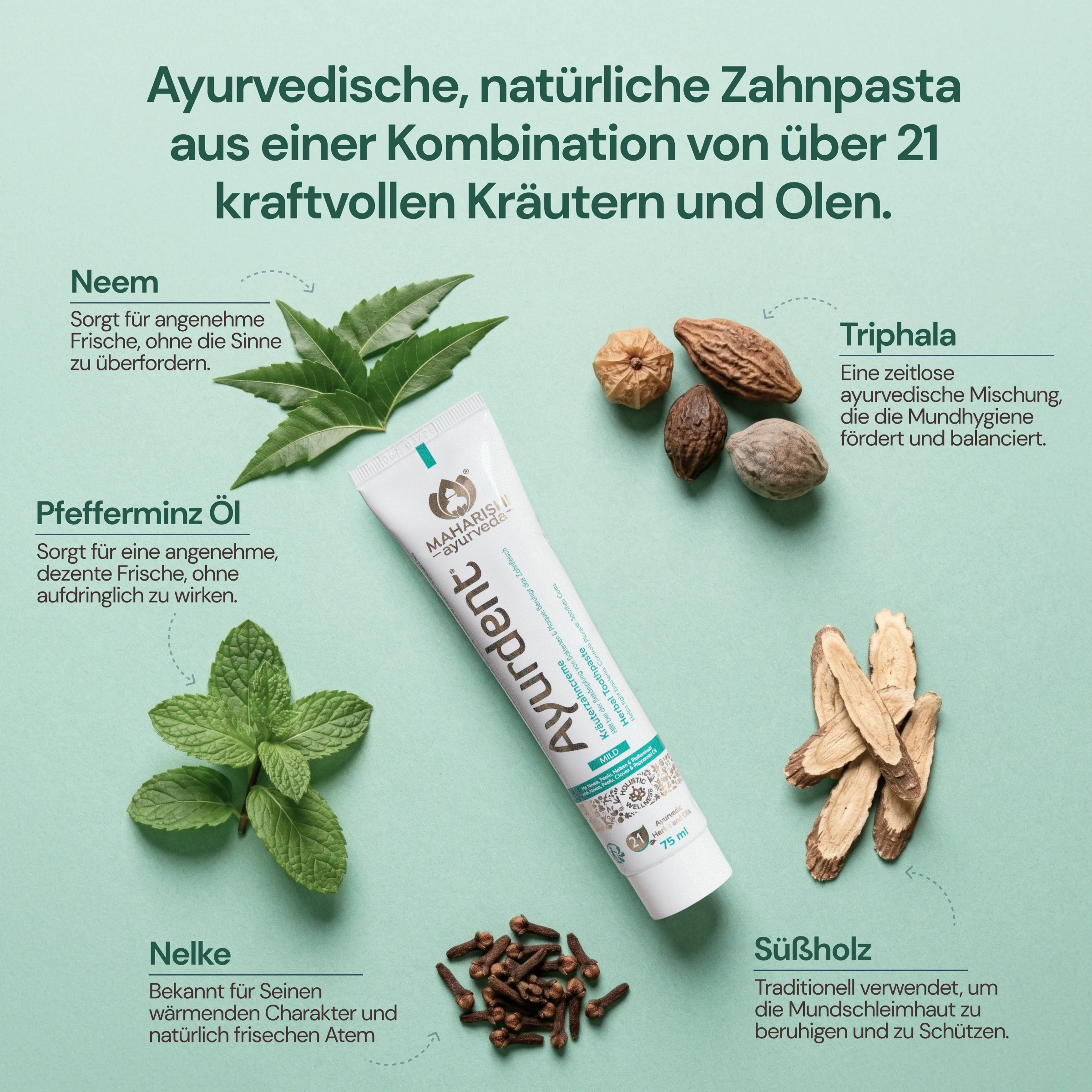 Ayurdent Zahncreme Mild, kNk - Image 3