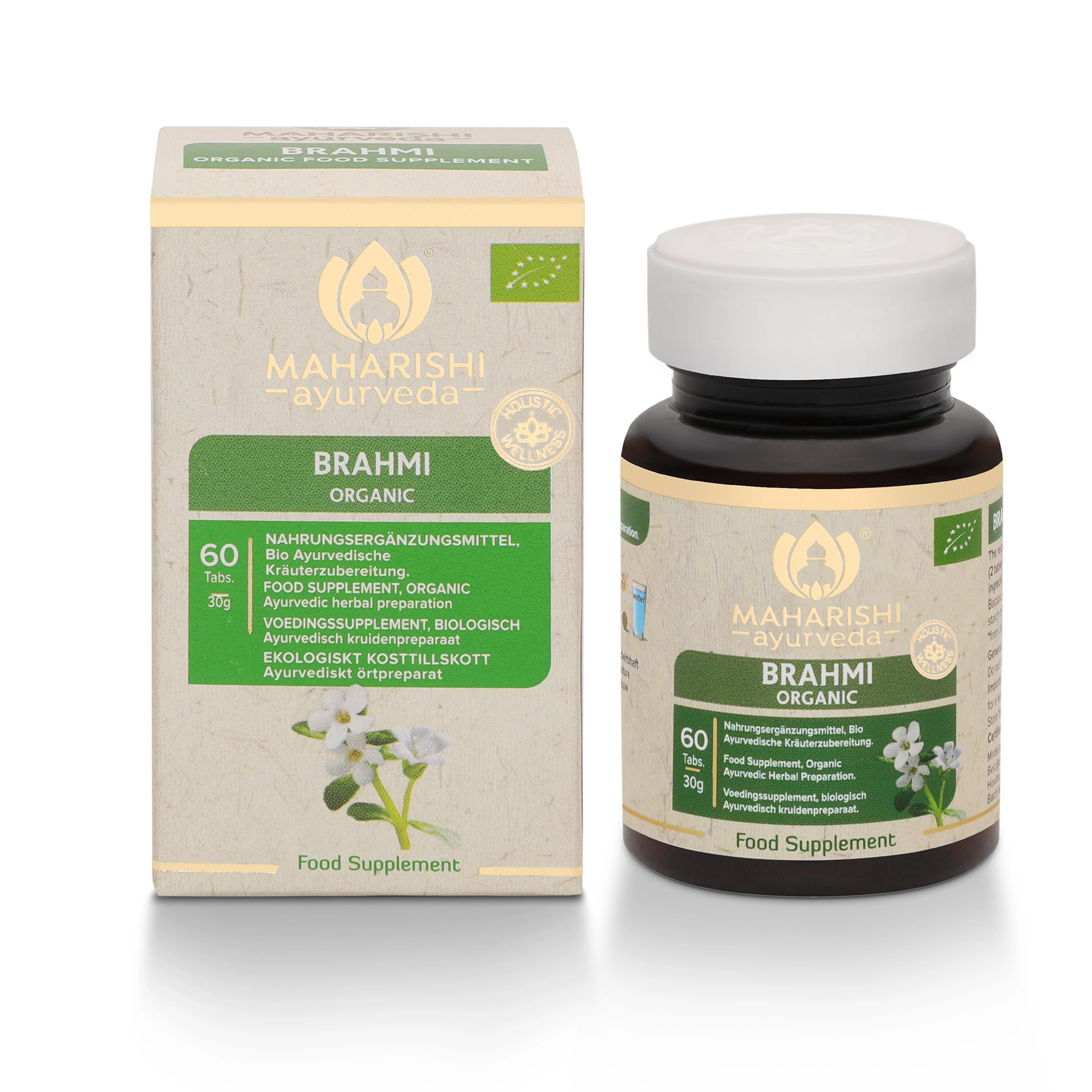 Brahmi Bio Super Herb – Brahmi Nahrungsergänzung, Bio Ayurveda Kräuter