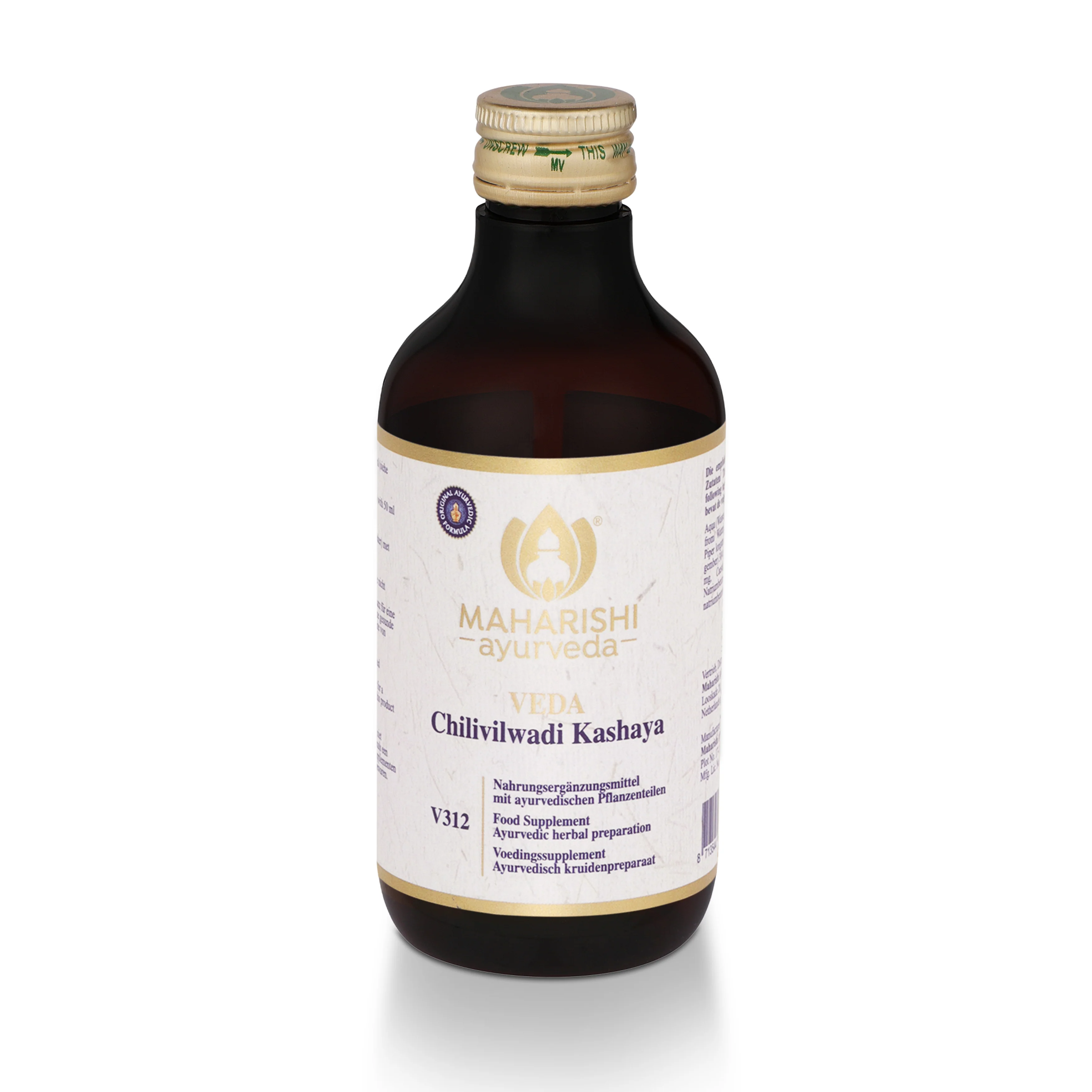 Chilivilwadi Kashaya V312 – Ayurveda Nahrungsergänzung mit Kräutern