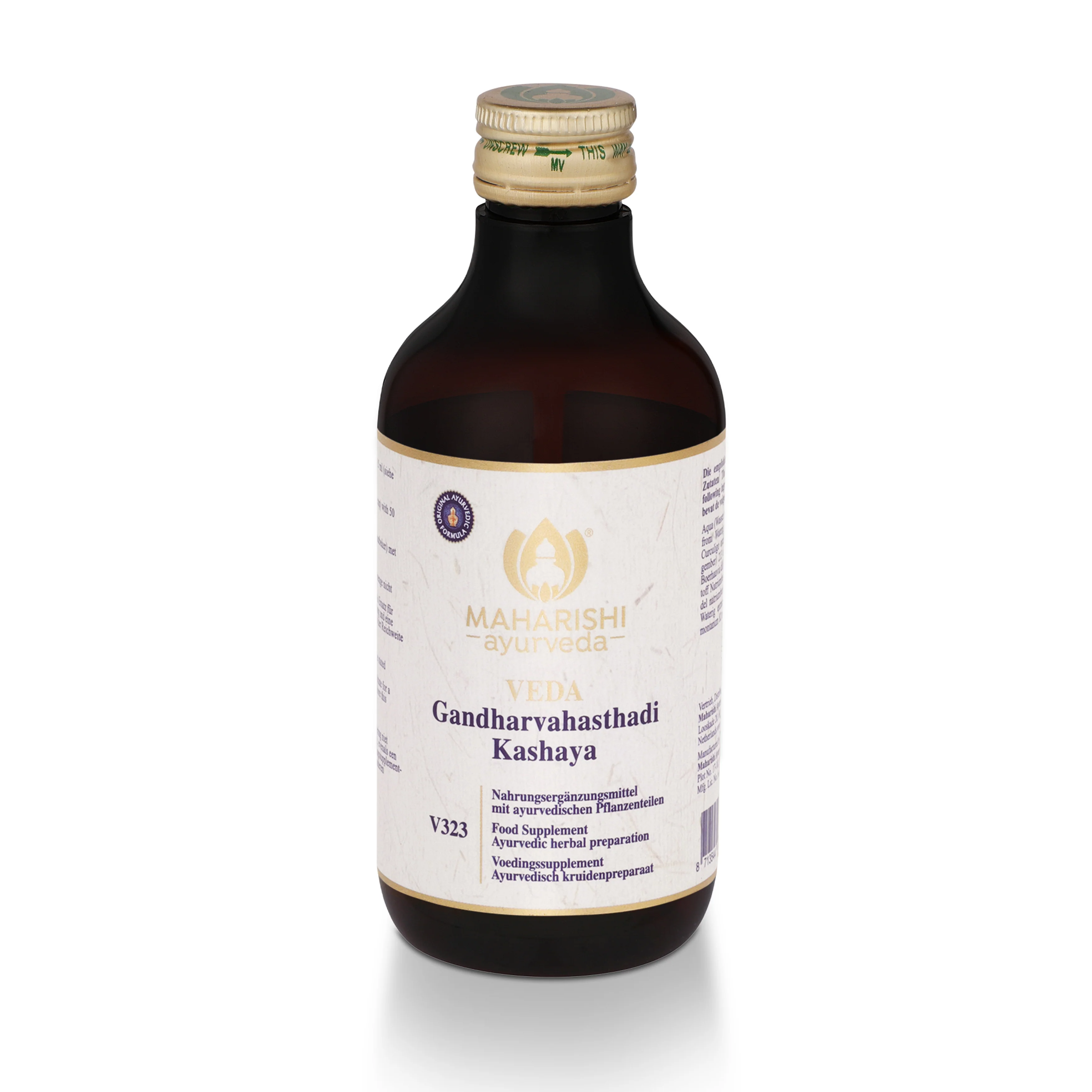 Gandharvahasthadi Kashaya V323 – Ayurveda Nahrungsergänzung mit Kräutern