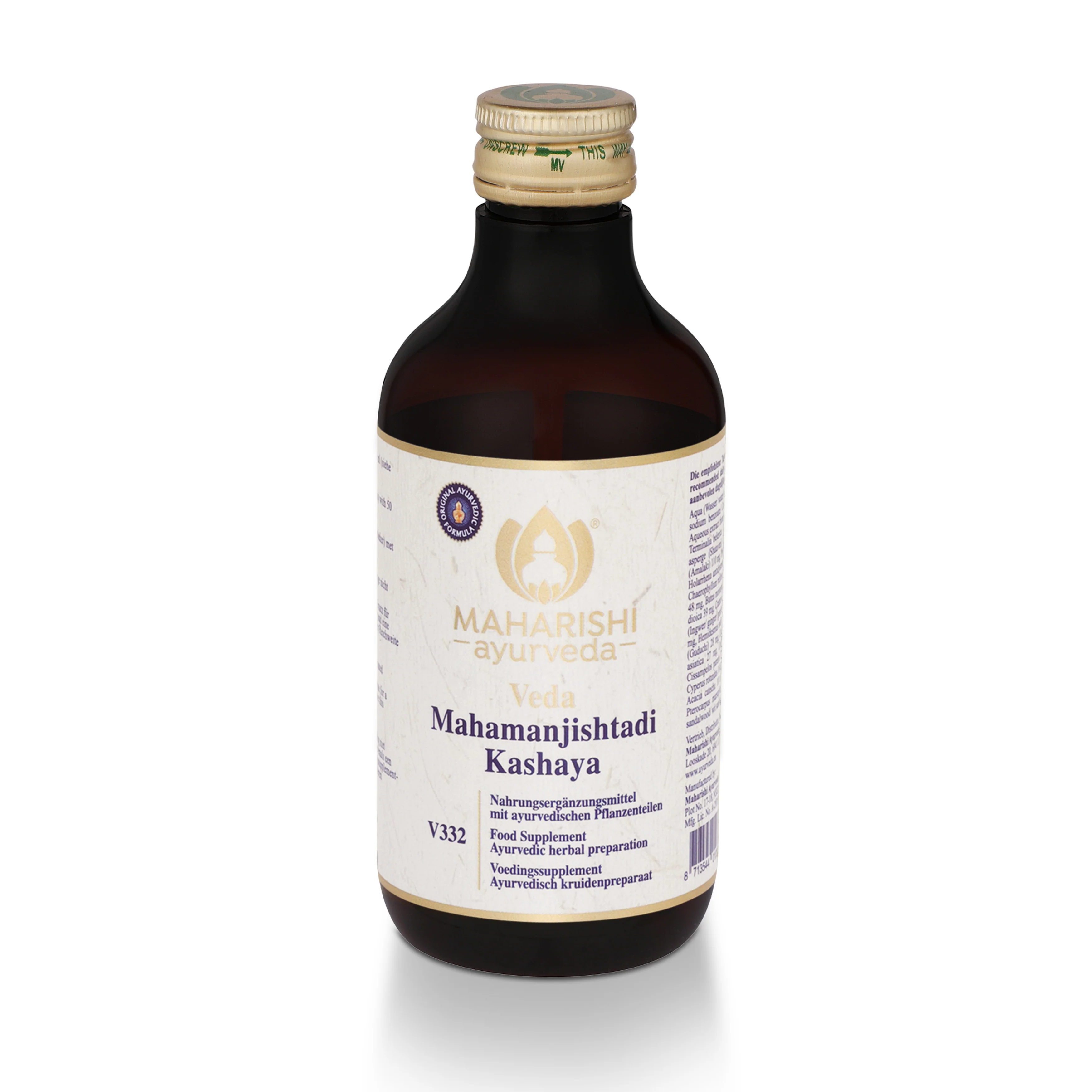 Mahamanjishtadi Kashaya V332 – Ayurveda Nahrungsergänzung mit Kräutern