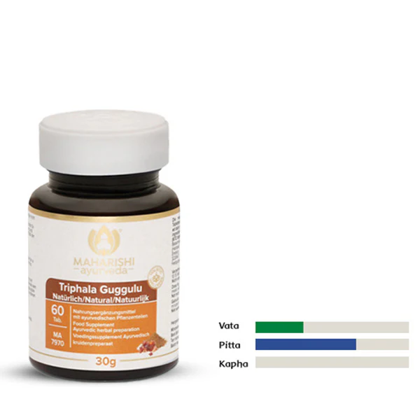 Triphala Guggulu MA 7970 – Ayurveda Nahrungsergänzung mit Kräutern